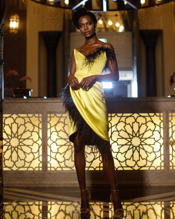 SHADES OF PEARL COCKTAIL DRESS